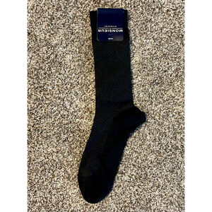 Men's Monsieur Givenchy Socks, Black Patterned, NWT